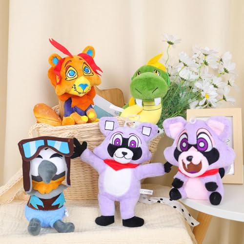 Indigo Park Plush Toy, Rambley The Raccoon Plushies - Cute Raccoon Stuffed Animal Doll for Game Lovers, Kids and Fans