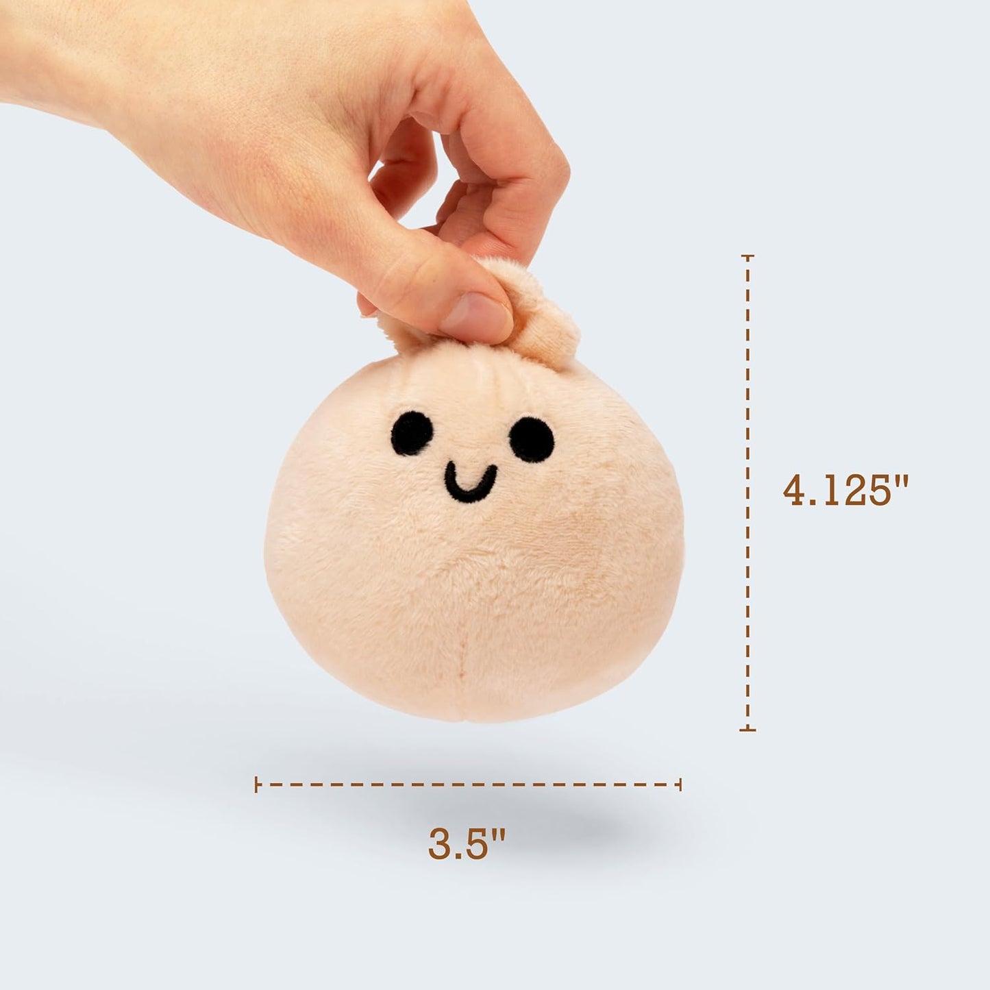 WHAT DO YOU MEME? Emotional Support Dumplings by Relatable, Cuddly Plush Toys and Stuffed Animals, Includes 5 Plushies with Basket, Cozy Idea for Loved Ones