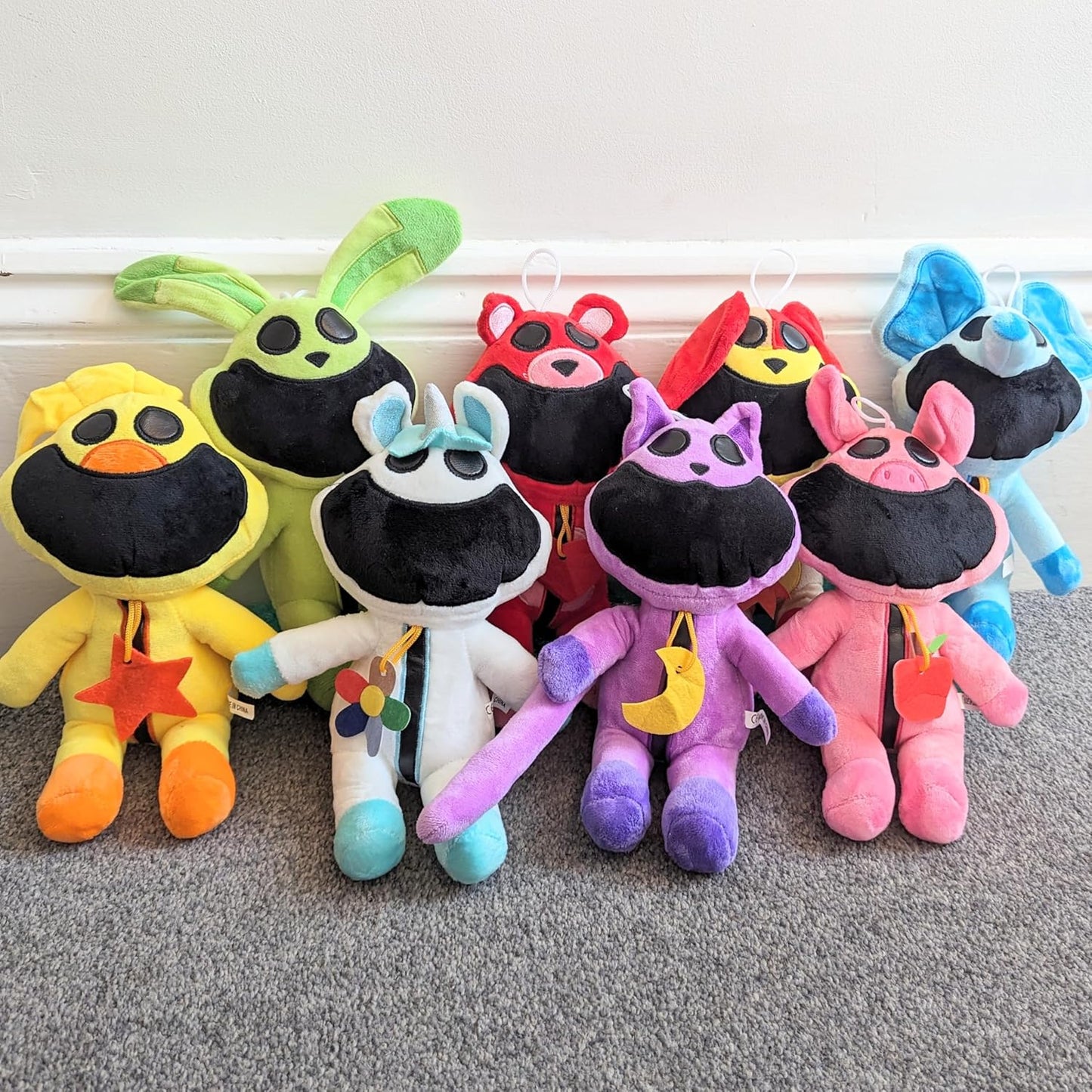 Smiling Critters Plush Toys from Poppy Playtime - Bobby Teddy Bear Hug Bubba Bubbaphant CraftyCorn DogDay Hoppy Hopscotch KickinChicken Picky CatNap Poppy Playtime Chapter 3