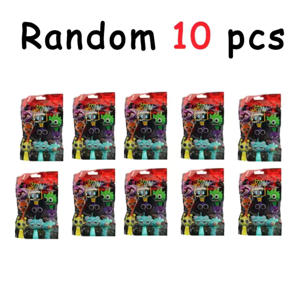 Sprunki Plush Amazon Action Figures Mystery Box, Sprunki Mystery Box (10 Pack)