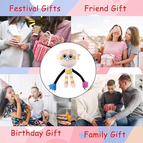 Dandy's World Plush - 14'' Poppy Plush Toy, Pillow Home Stuffed Doll for Kids and Adults, Halloween Christmas Birthday Choice for Boys Girls(Poppy)