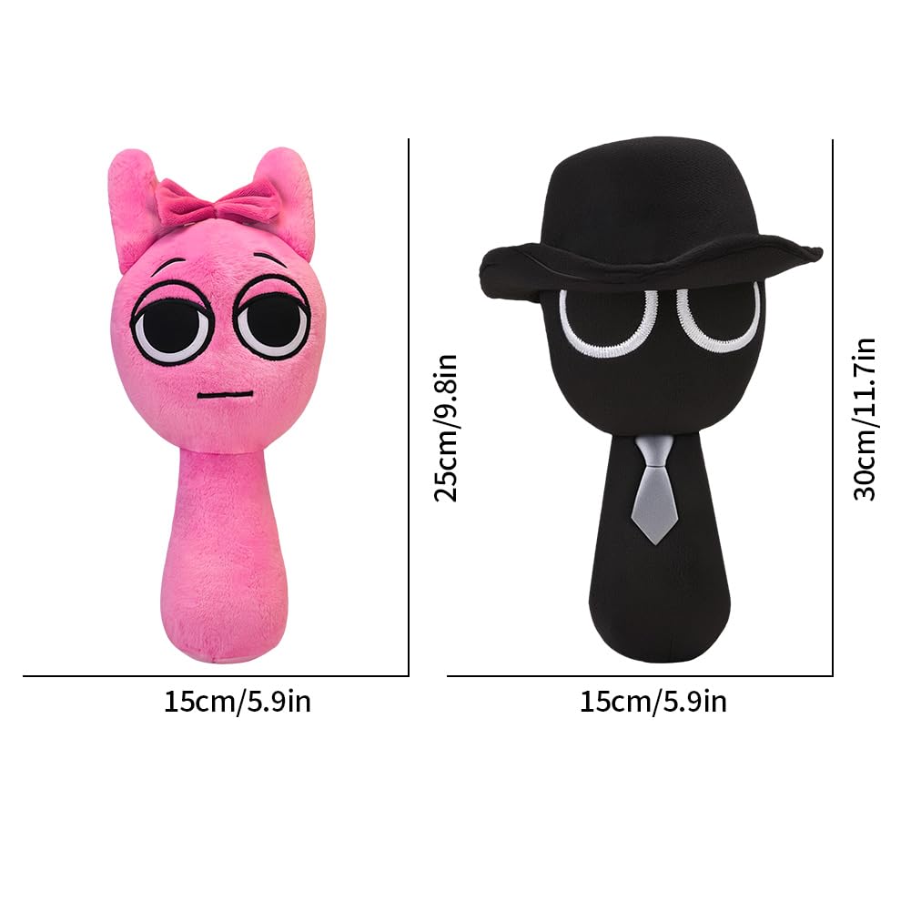 Sprunki Plush Toy, 10" Cute & Funny Sprunki Plushies for Sprunki Game Fans, Super Soft Collectible Stuffed Toy