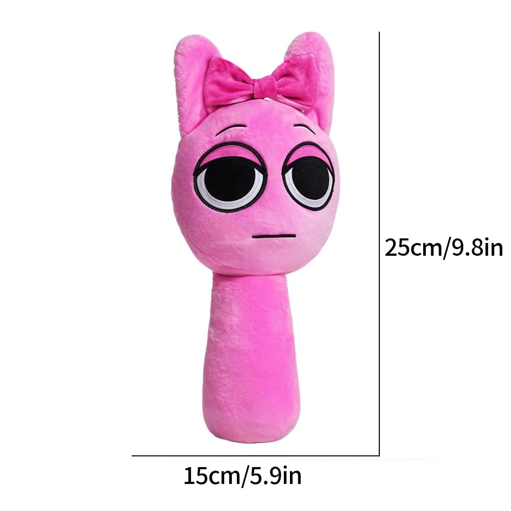 Sprunki Plush Toy, Pyramixed Sprunki Plushies for Sprunki Incredibox Games Phase 1, Phase 5, Phase 1-10 Baby Fans, Super Soft Collectible Wenda Stuffed Toy, Valentine's Day Birthday Gifts for Boys Girls and Kids