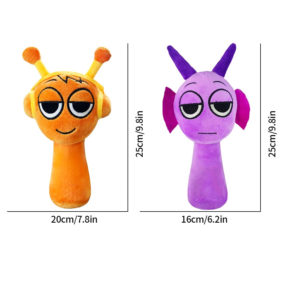 Sprunki Plush Toy, 10" Cute & Funny Sprunki Plushies for Sprunki Game Fans, Super Soft Collectible Stuffed Toy