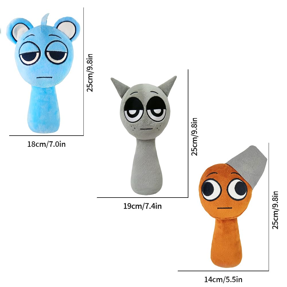 Sprunki Plush Toy, 10" Cute & Funny Sprunki Plushies for Sprunki Game Fans, Super Soft Collectible Stuffed Toy
