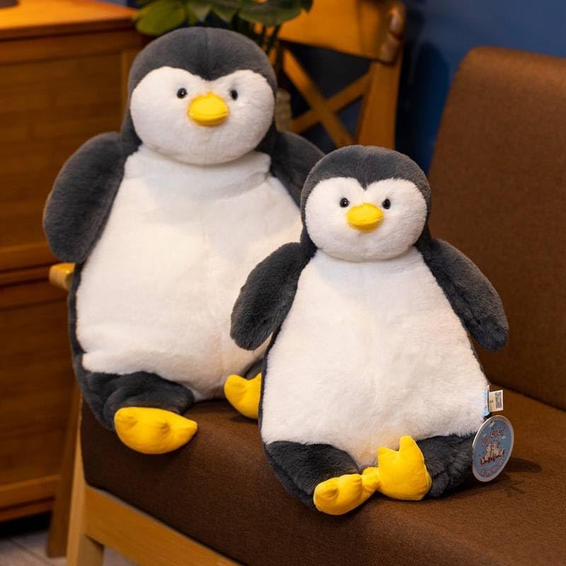 ARELUX 22in Large Penguin Plush Stuffed Animal Hugging Pillow:Soft Giant Sleeping Body Warm Fluffy Pillow Adorable Chubby Plushie Toy Creative Dormitory