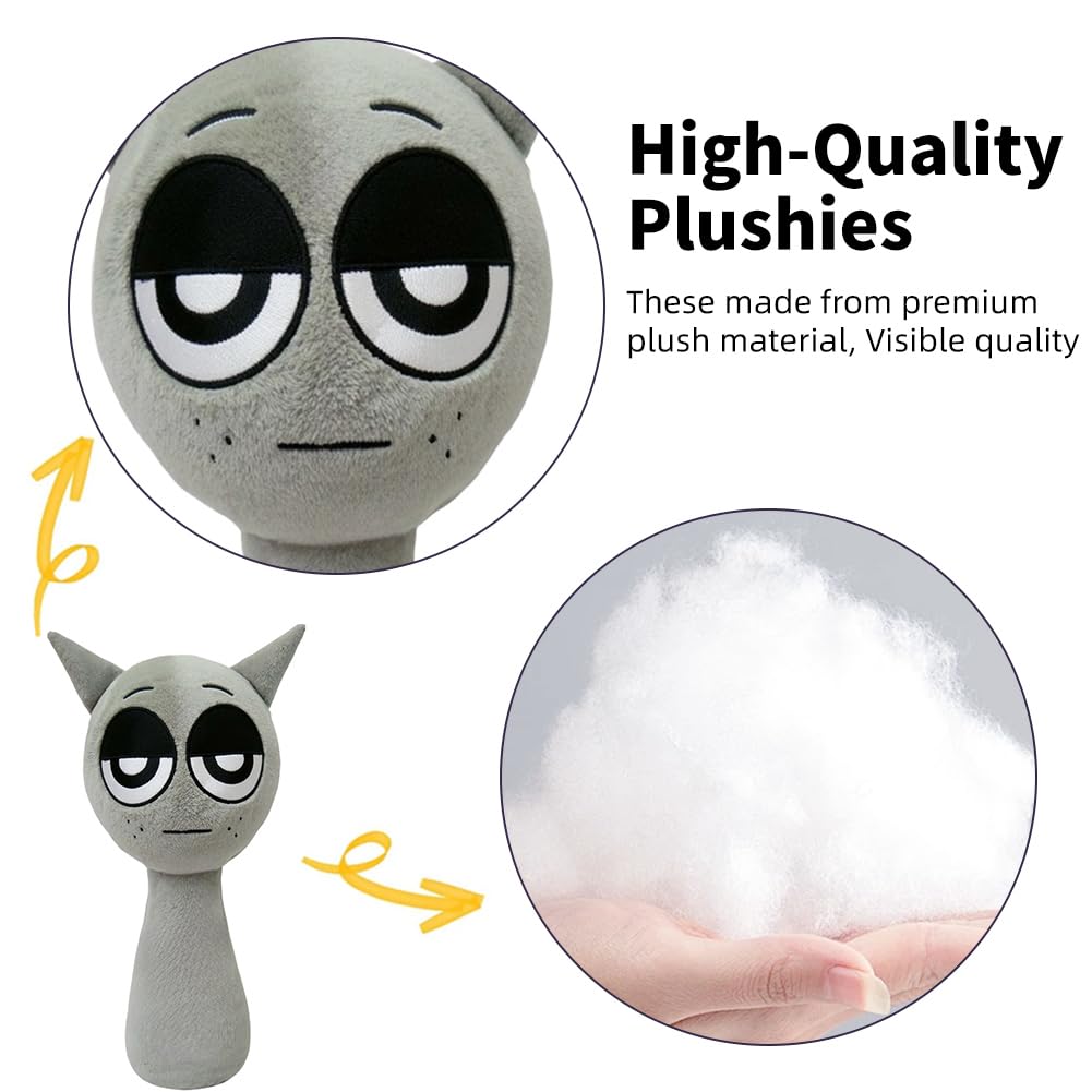 Sprunki Plush Toy, 10" Cute & Funny Sprunki Plushies for Sprunki Game Fans, Super Soft Collectible Stuffed Toy