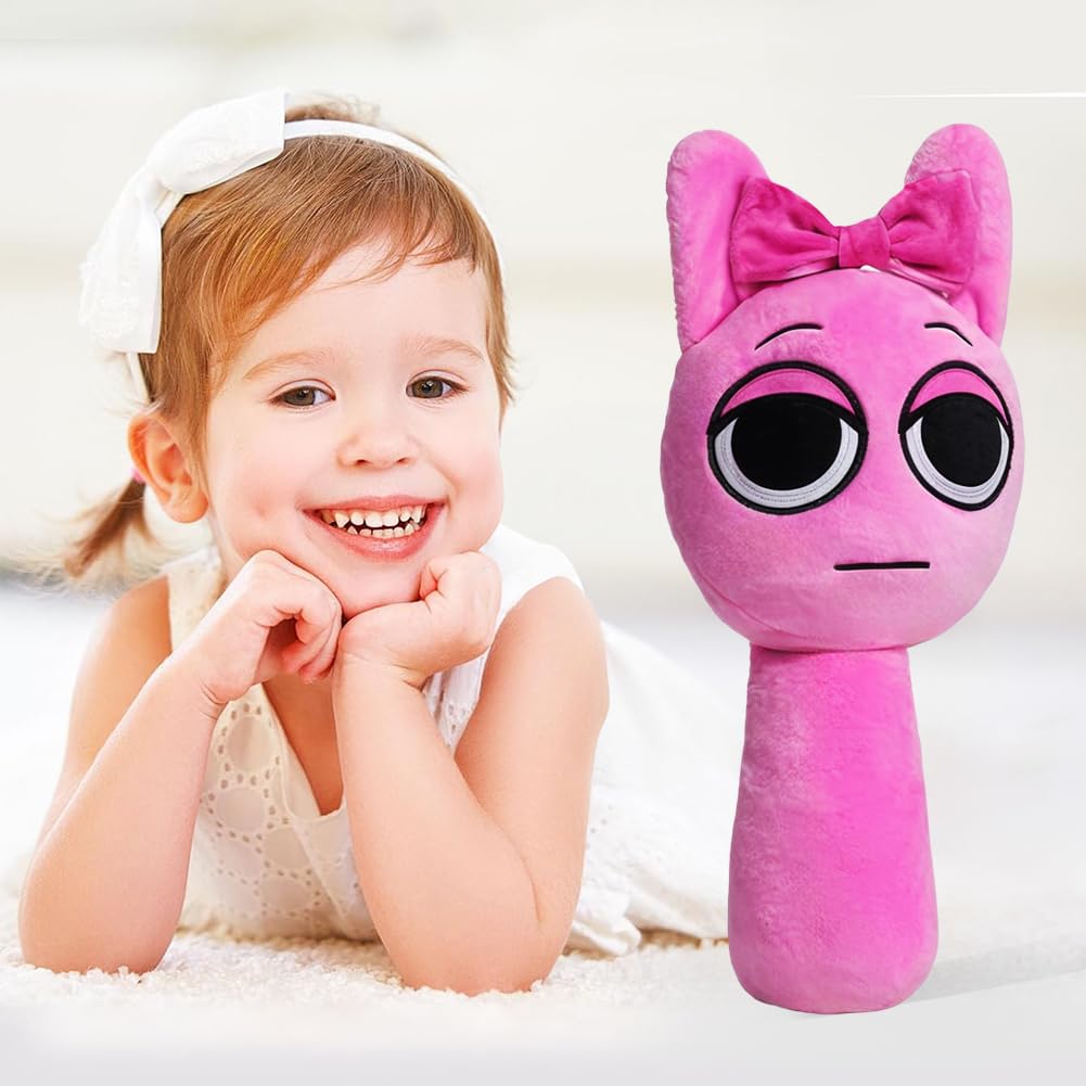 Sprunki Plush Toy, Pyramixed Sprunki Plushies for Sprunki Incredibox Games Phase 1, Phase 5, Phase 1-10 Baby Fans, Super Soft Collectible Wenda Stuffed Toy, Valentine's Day Birthday Gifts for Boys Girls and Kids