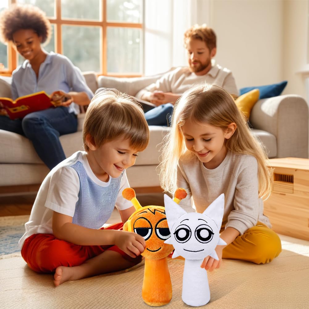 Sprunki Plush Toy, 10" Cute & Funny Sprunki Plushies for Sprunki Game Fans, Super Soft Collectible Stuffed Toy