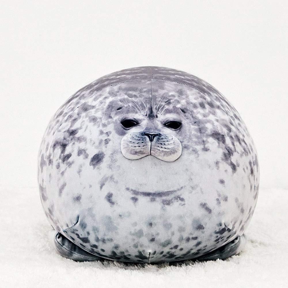 MerryXD Chubby Blob Seal Pillow,Stuffed Cotton Plush Animal Toy Cute Ocean Large(23.6 in)