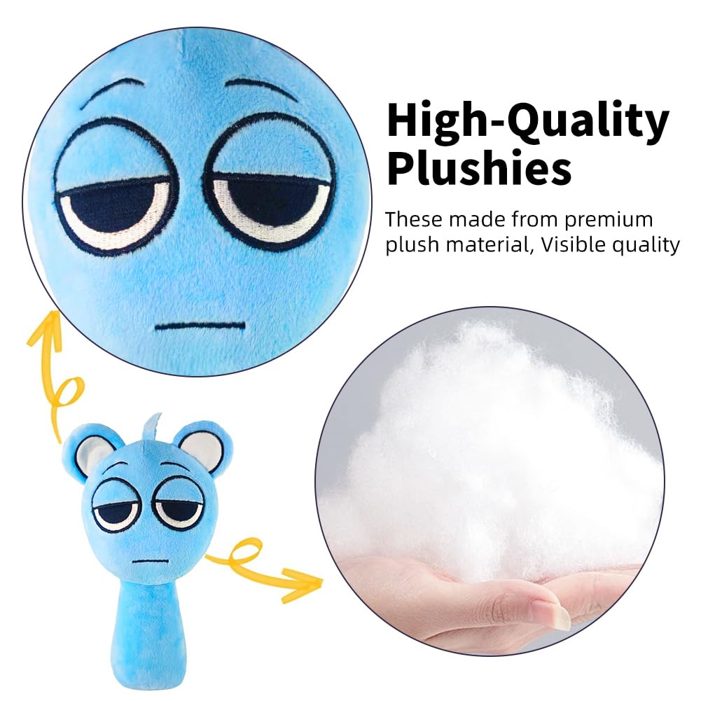 Sprunki Plush Toy, 10" Cute & Funny Sprunki Plushies for Sprunki Game Fans, Super Soft Collectible Stuffed Toy