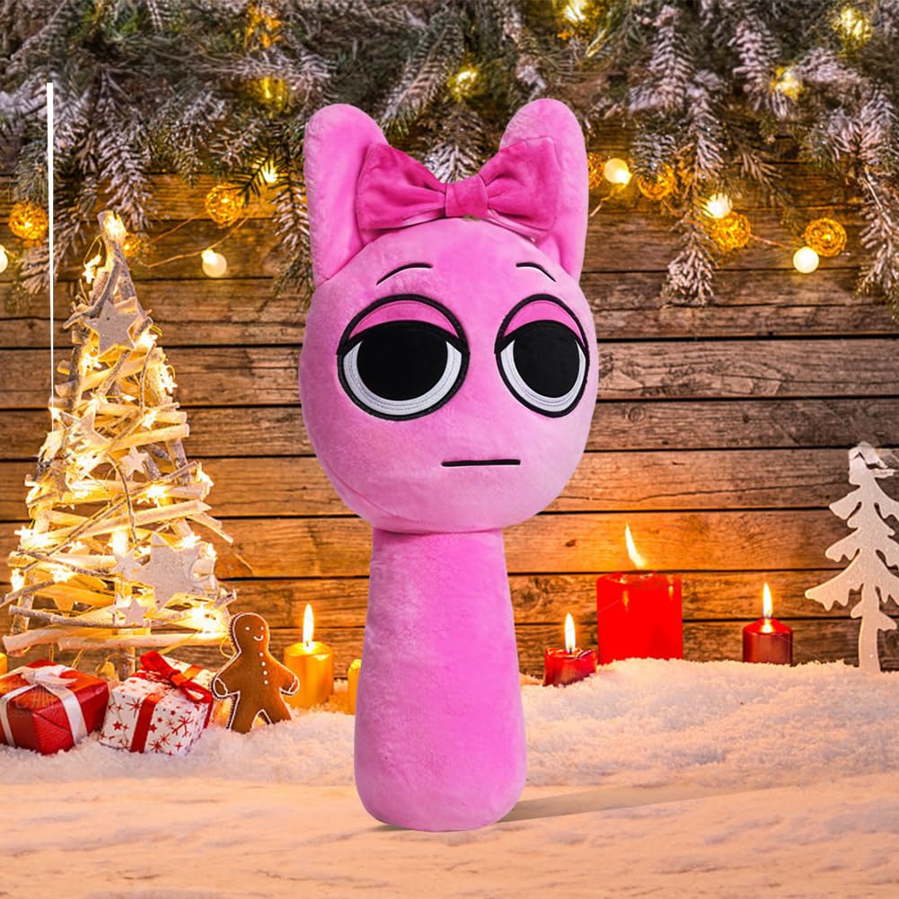 Sprunki Plush Toy, Pyramixed Sprunki Plushies for Sprunki Incredibox Games Phase 1, Phase 5, Phase 1-10 Baby Fans, Super Soft Collectible Wenda Stuffed Toy, Valentine's Day Birthday Gifts for Boys Girls and Kids