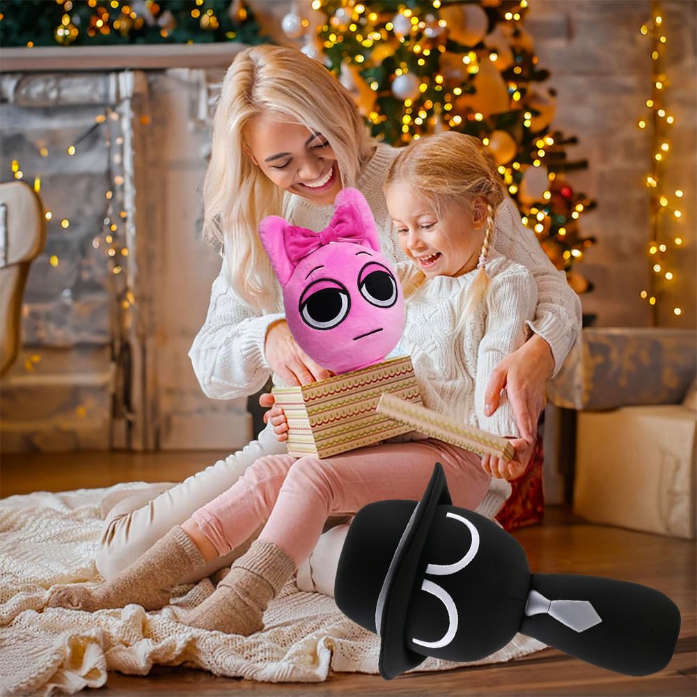 Sprunki Plush Toy, Pyramixed Sprunki Plushies for Sprunki Incredibox Games Phase 1, Phase 5, Phase 1-10 Baby Fans, Super Soft Collectible Wenda Stuffed Toy, Valentine's Day Birthday Gifts for Boys Girls and Kids