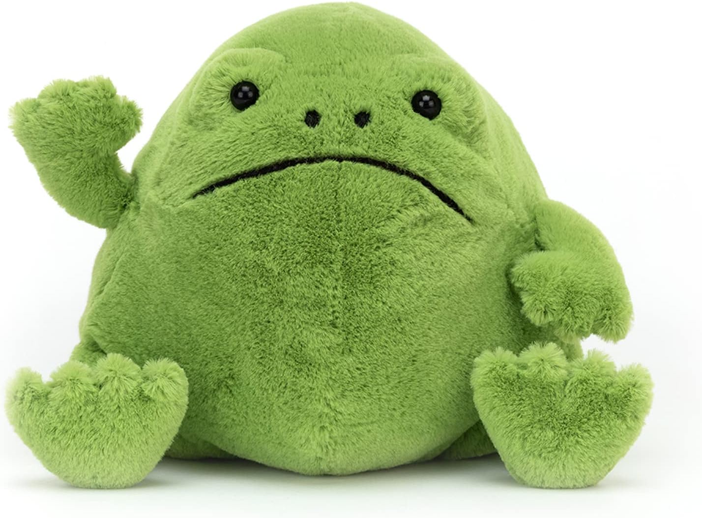 Jellycat Ricky Rain Frog Stuffed Animal, Medium 7 inches - Amphibian Plush Toy - Classic Children's Gift