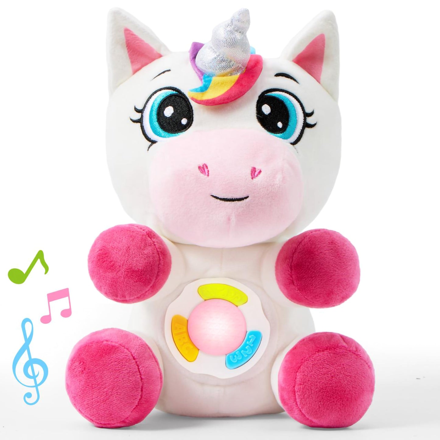 JOYIN Musical Dinosuar Plush Baby Toy, Stuffed Animal with Music & Light, Baby Musical Soft Plush Toys for Infant Babies, Christmas Birthday Gifts for Boys and Girls 6+ Months