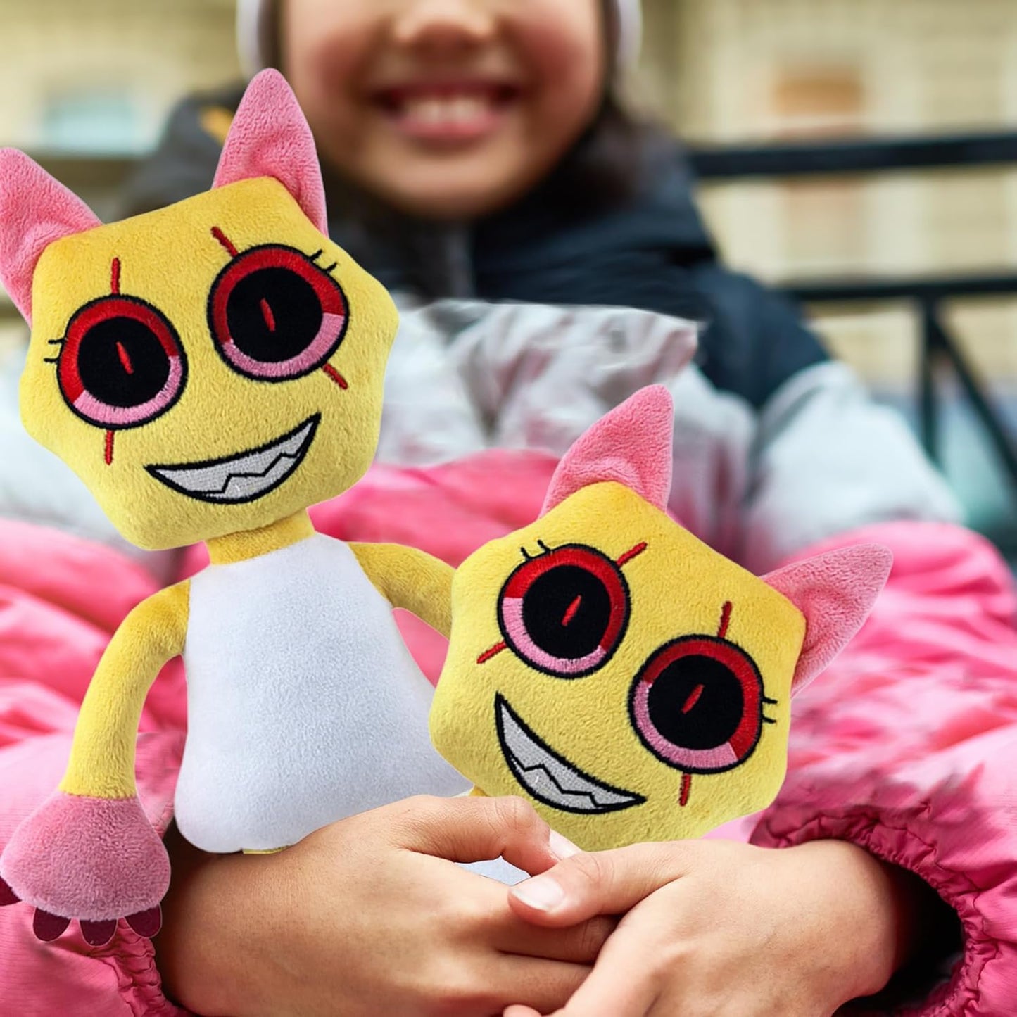 Dandy's World Plush - 14'' Poppy Plush Toy, Pillow Home Stuffed Doll for Kids and Adults, Halloween Christmas Birthday Choice for Boys Girls(Poppy)