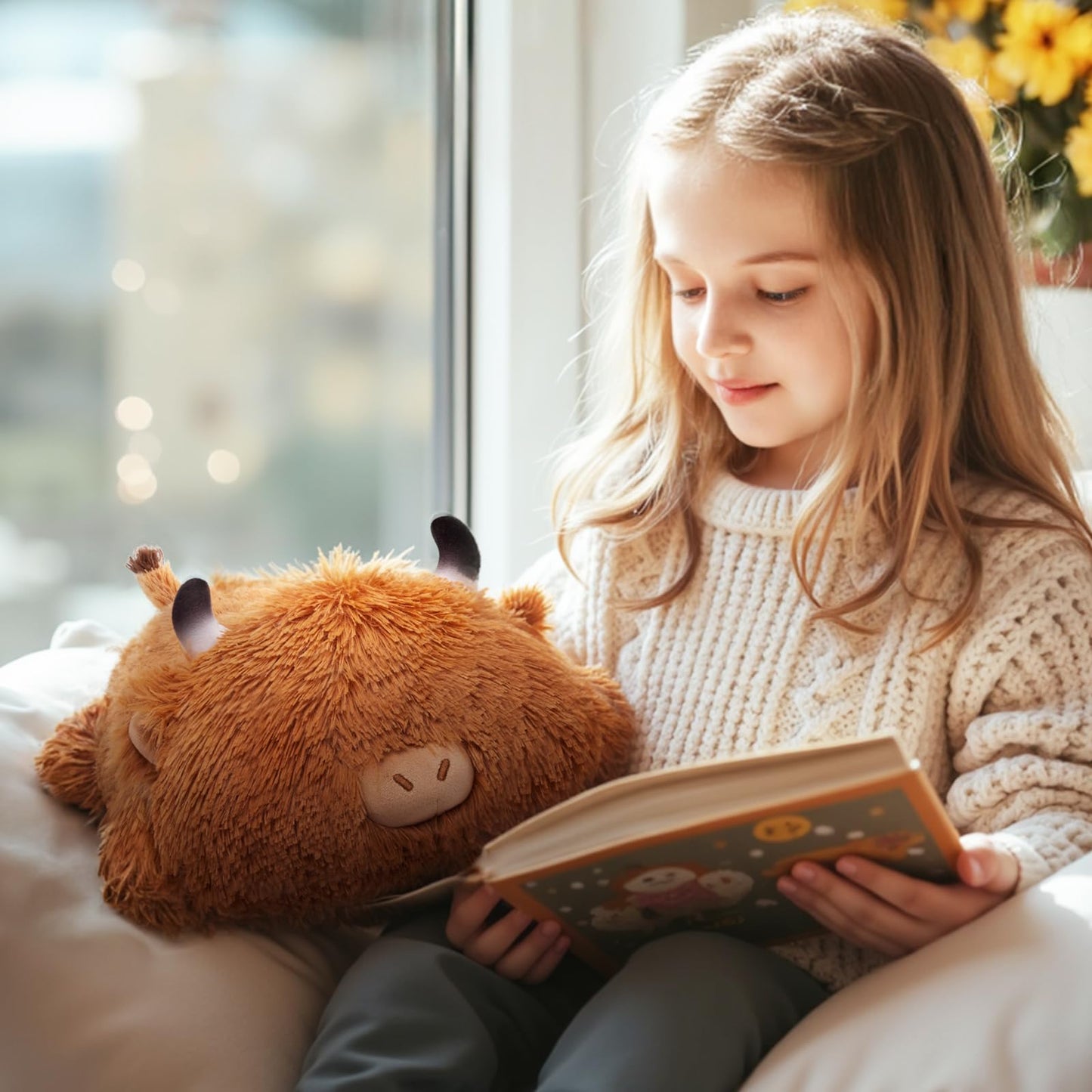 Mewaii Cute Black Cat Plush Pillow, Kawaii Plushies Black Cat Stuffed Animals, Squishy Plushies, Cuddle Plush Pillow for Kids & Girls (13 Inch)