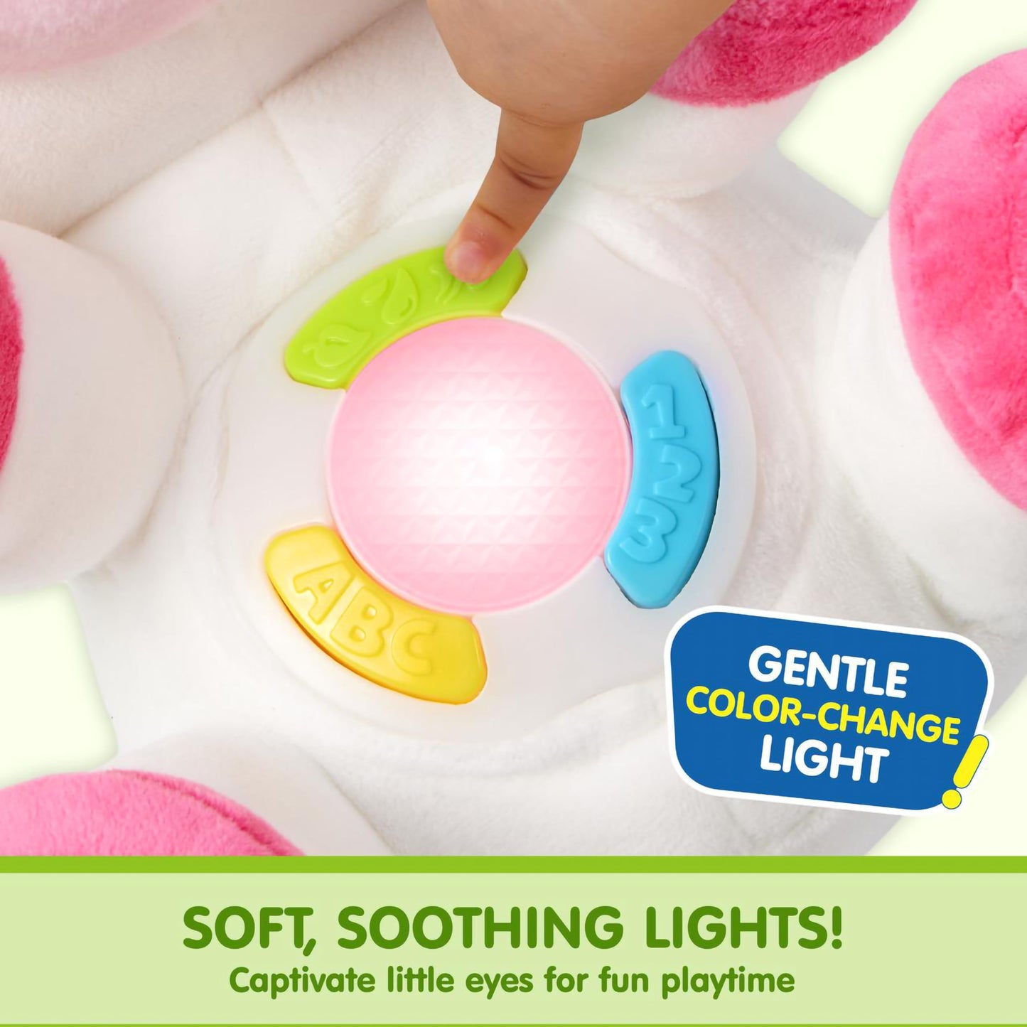 JOYIN Musical Dinosuar Plush Baby Toy, Stuffed Animal with Music & Light, Baby Musical Soft Plush Toys for Infant Babies, Christmas Birthday Gifts for Boys and Girls 6+ Months