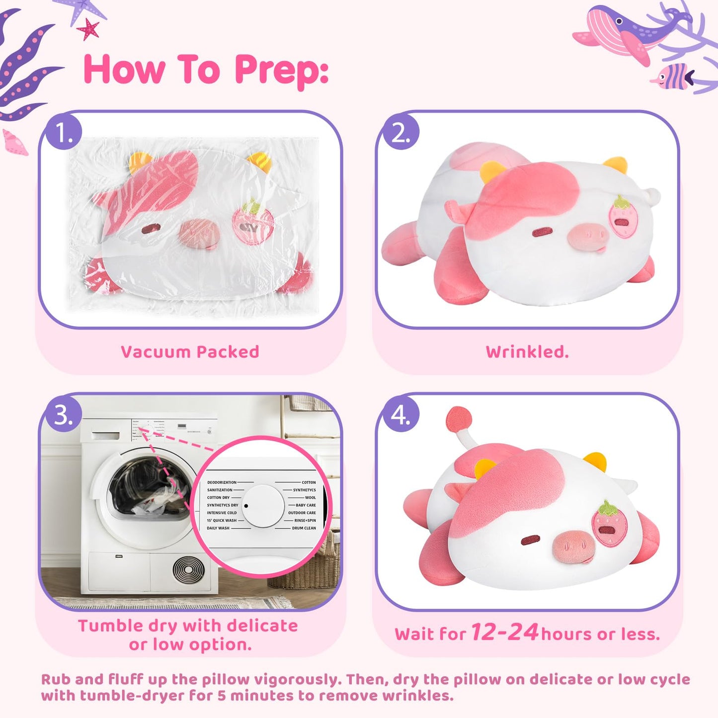 Mewaii Cute Black Cat Plush Pillow, Kawaii Plushies Black Cat Stuffed Animals, Squishy Plushies, Cuddle Plush Pillow for Kids & Girls (13 Inch)