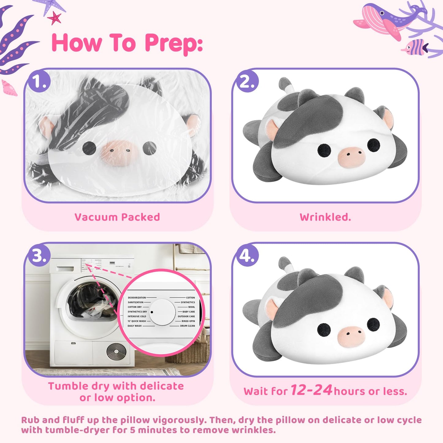 Mewaii Cute Black Cat Plush Pillow, Kawaii Plushies Black Cat Stuffed Animals, Squishy Plushies, Cuddle Plush Pillow for Kids & Girls (13 Inch)