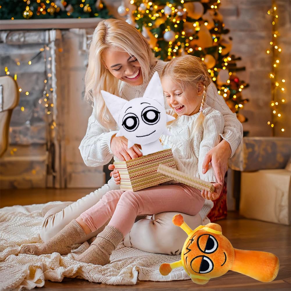 Sprunki Plush Toy, Pyramixed Sprunki Plushies for Sprunki Incredibox Games Phase 1, Phase 5, Phase 1-10 Baby Fans, Super Soft Collectible Wenda Stuffed Toy, Valentine's Day Birthday Gifts for Boys Girls and Kids