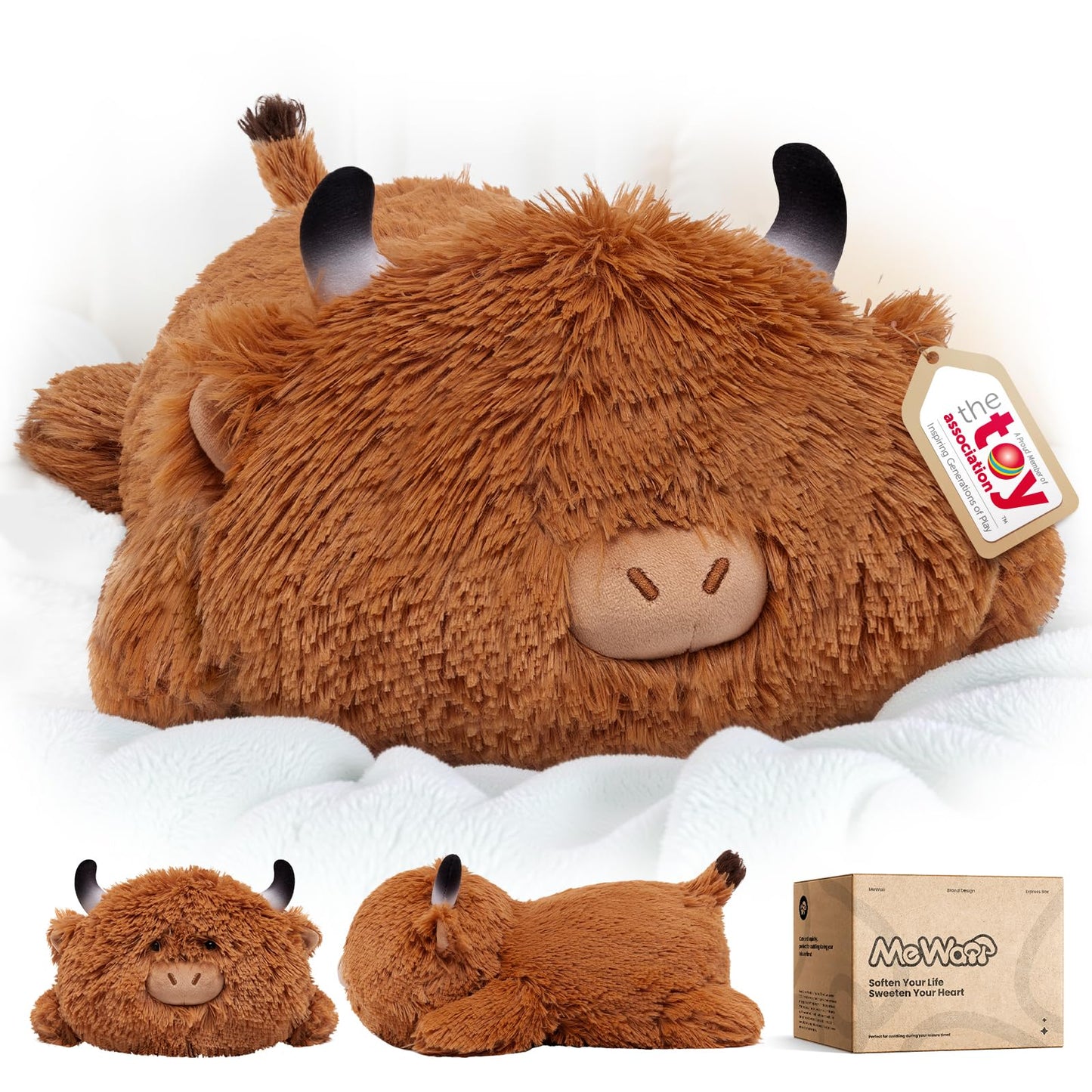 Mewaii Cute Black Cat Plush Pillow, Kawaii Plushies Black Cat Stuffed Animals, Squishy Plushies, Cuddle Plush Pillow for Kids & Girls (13 Inch)