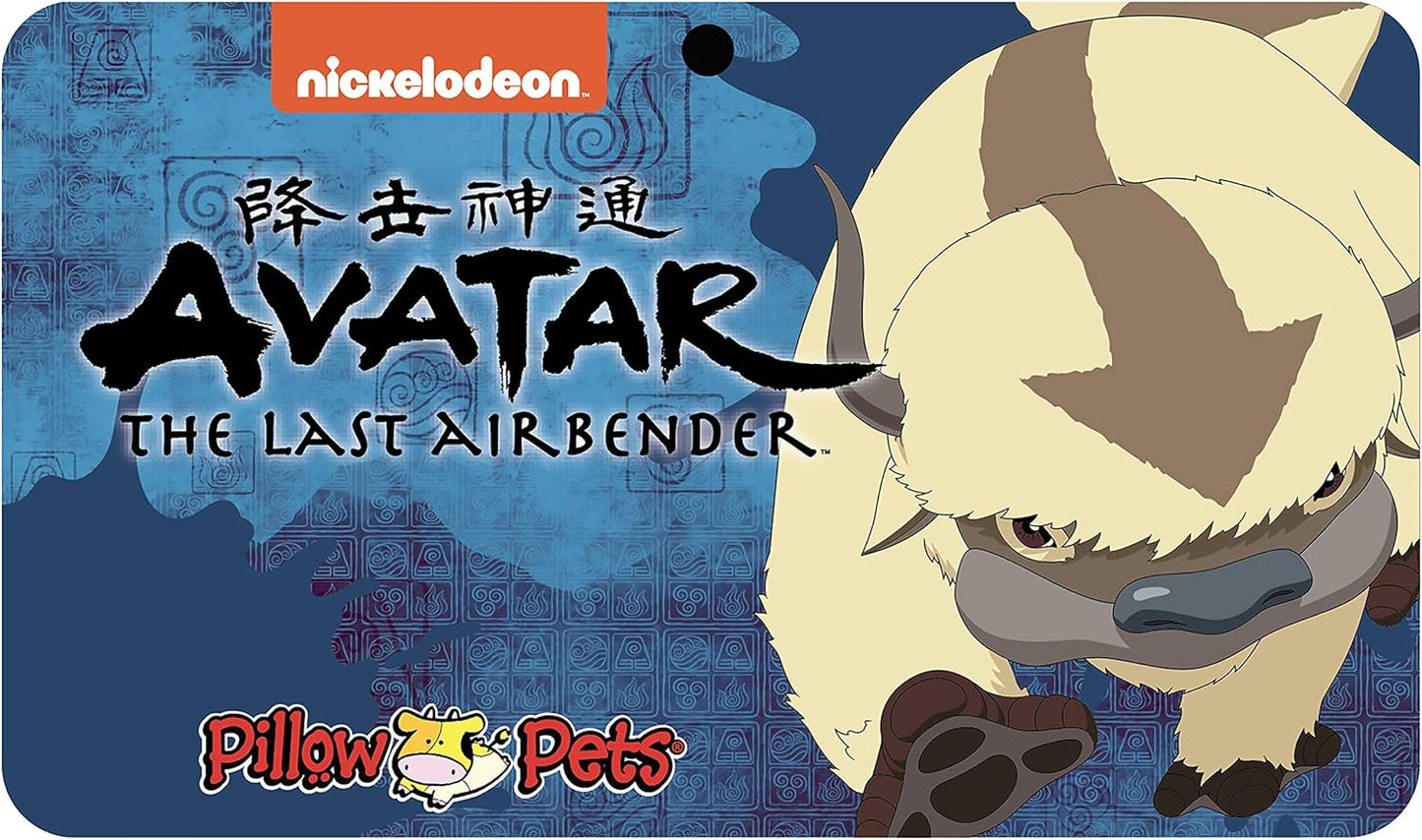 Pillow Pets 16” Appa Stuffed Animal, Nickelodeon Avatar The Last Airbender Plush Toy, White