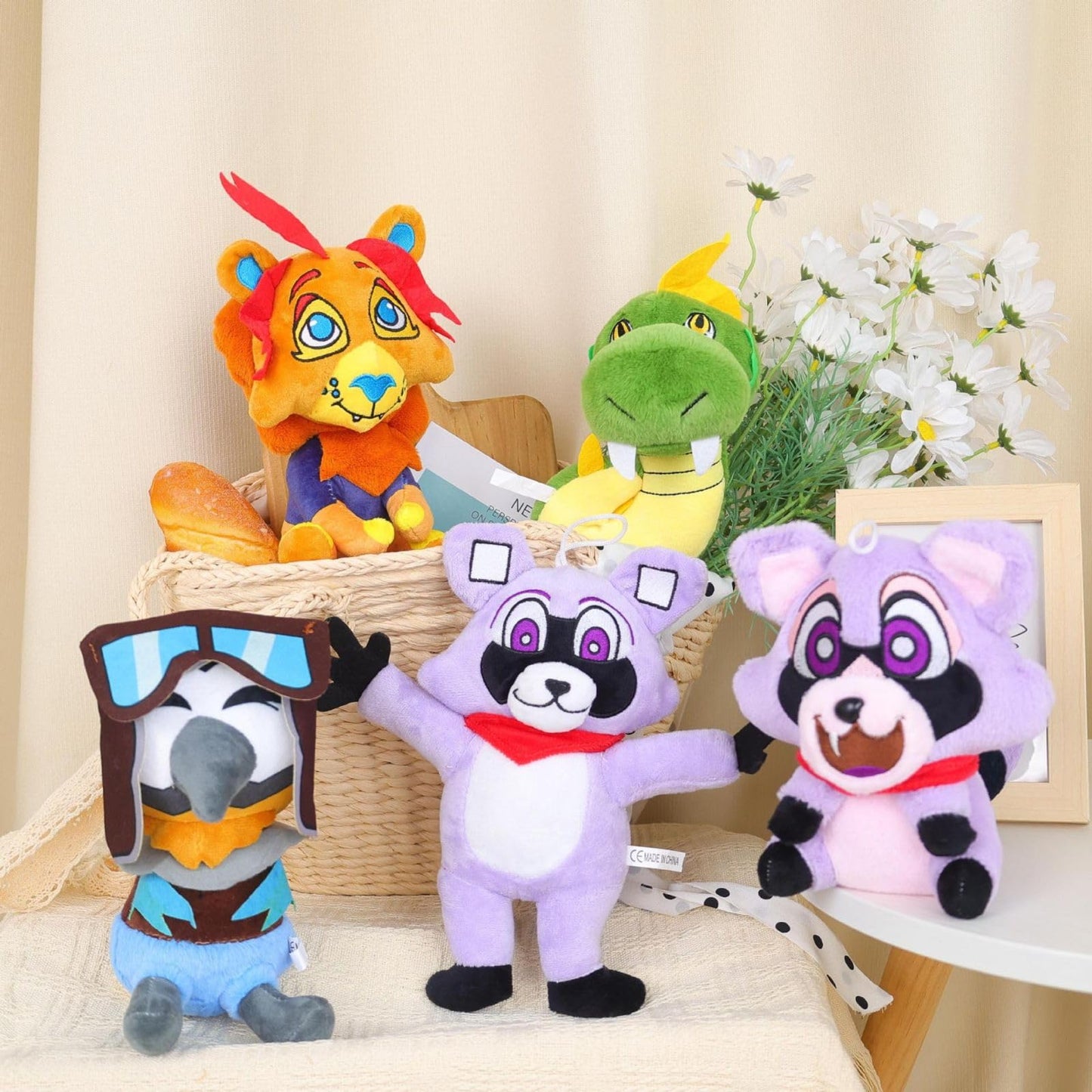 Indigo Park Plush Toy, Rambley The Raccoon Plushies - Cute Raccoon Stuffed Animal Doll for Game Lovers, Kids and Fans