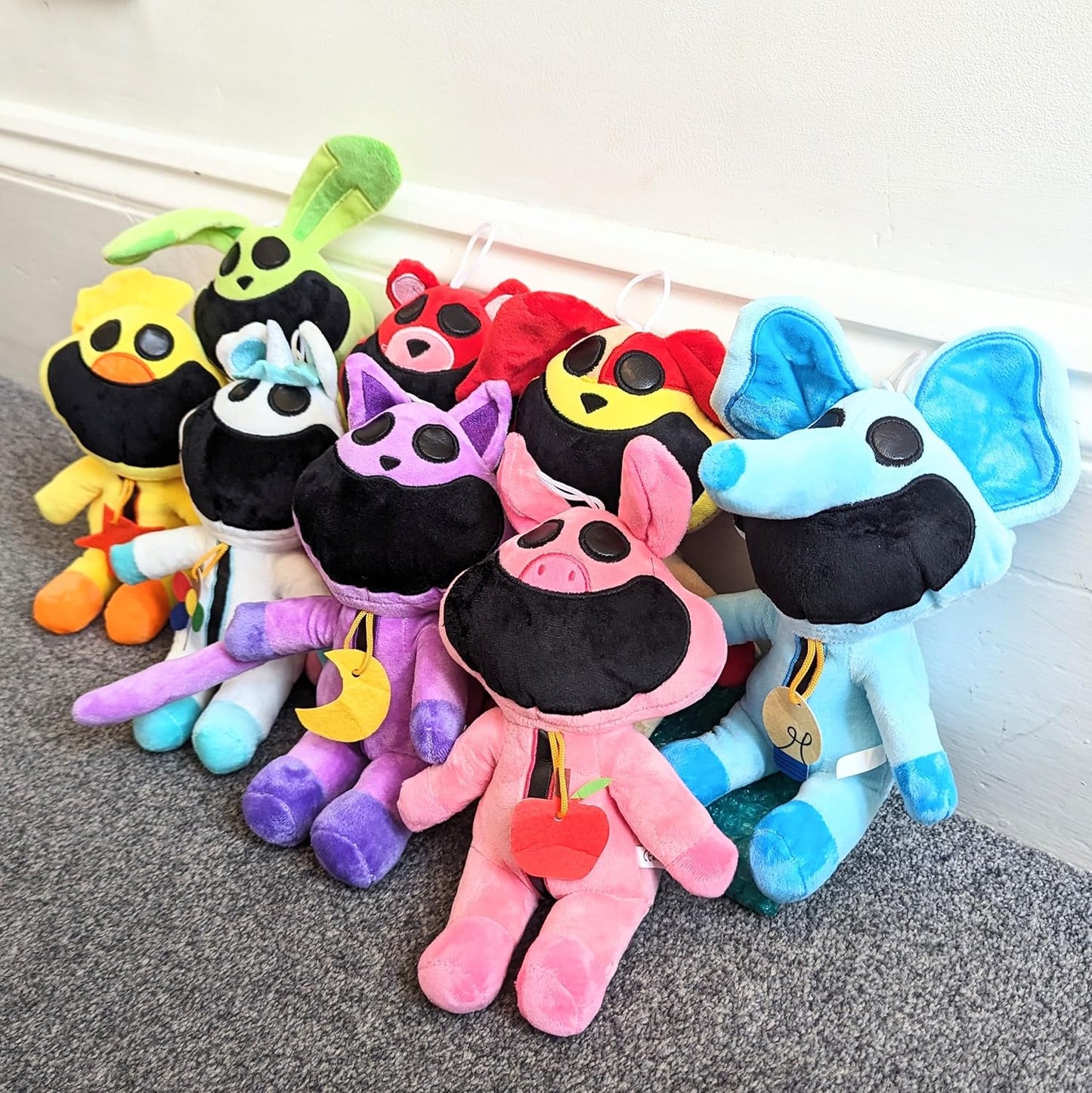 Smiling Critters Plush Toys from Poppy Playtime - Bobby Teddy Bear Hug Bubba Bubbaphant CraftyCorn DogDay Hoppy Hopscotch KickinChicken Picky CatNap Poppy Playtime Chapter 3