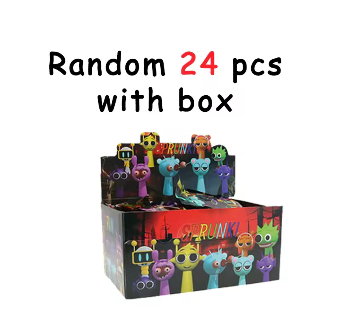 Sprunki Plush Amazon Action Figures Mystery Box, Sprunki Mystery Box (10 Pack)