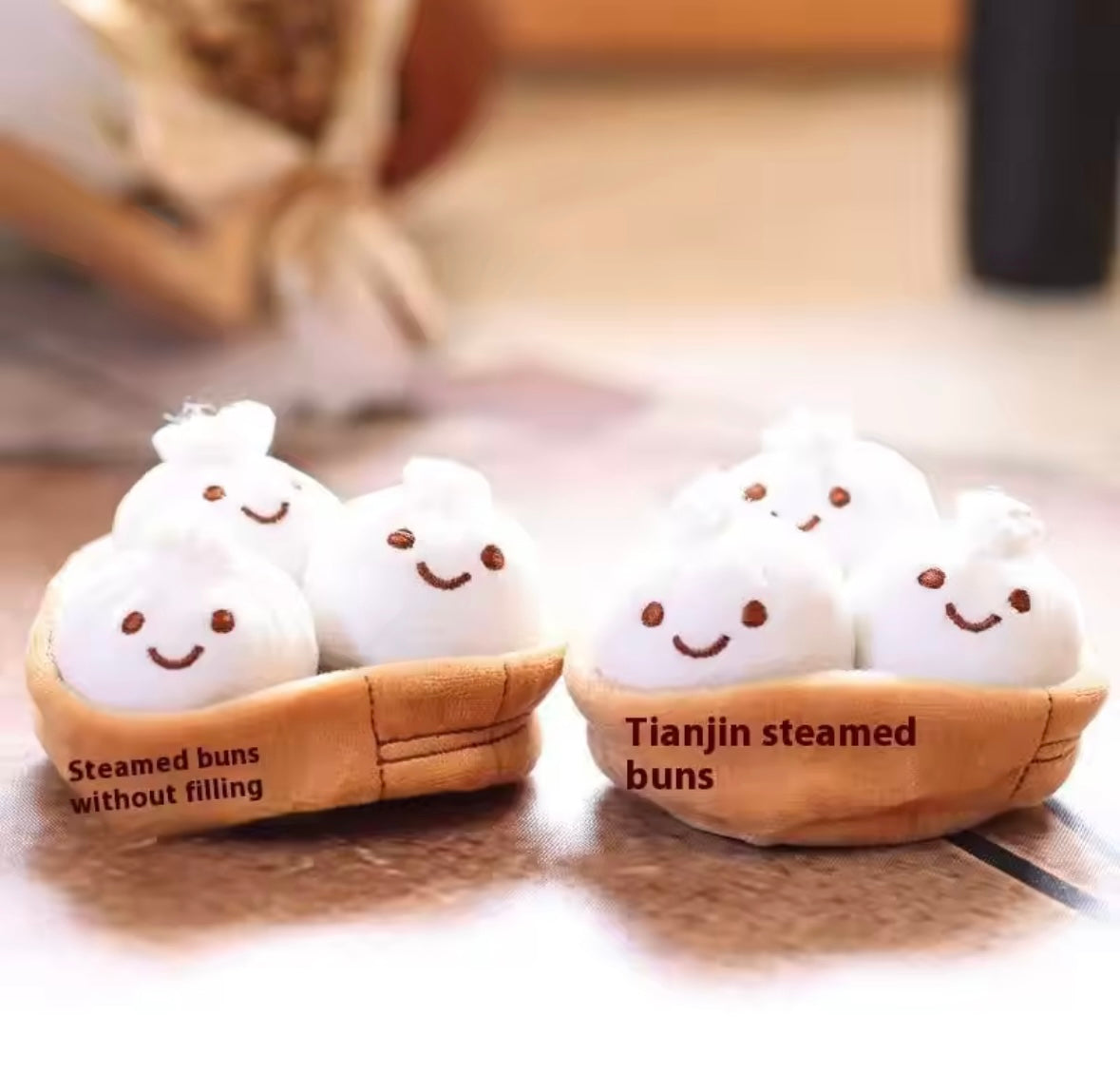 WHAT DO YOU MEME? Emotional Support Dumplings Keychain - Cuddly Plush Toys and Stuffed Animal Plushies, Cozy Gift Idea for Loved Ones