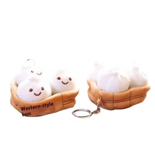 WHAT DO YOU MEME? Emotional Support Dumplings Keychain - Cuddly Plush Toys and Stuffed Animal Plushies, Cozy Gift Idea for Loved Ones